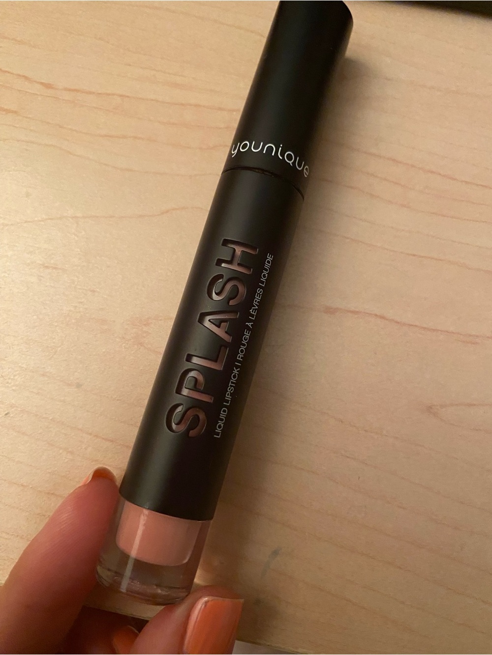 Younique Splash Liquid Lipstick — Soft Nude Pink